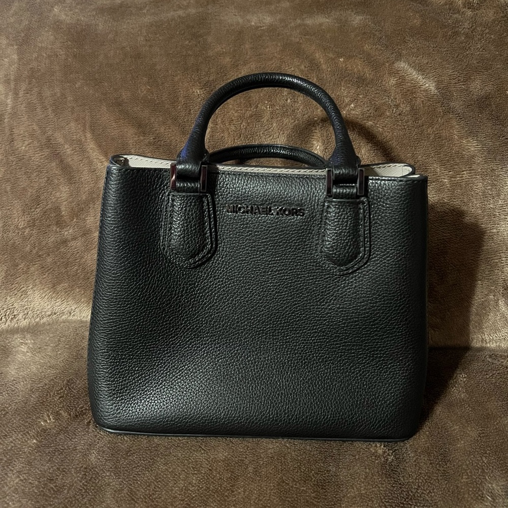 Michael Kors Black Leather Satchel